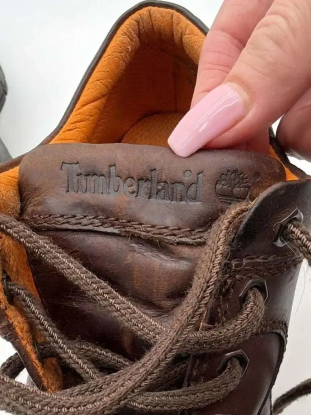 Timberland Brown Leather Lace Up Shoes